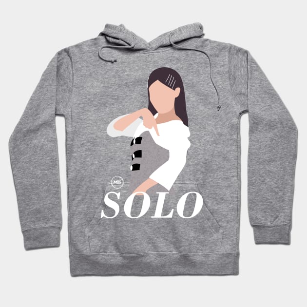 jennie solo silhouette design Hoodie by MBSdesing 